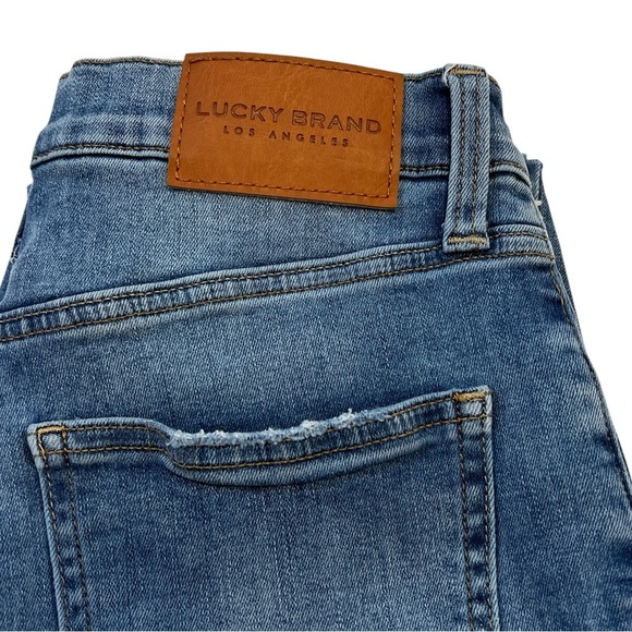 Lucky Brand Los Angeles Mid-Rise Ava Skinny Jeans, frayed hem, Blue, 8/29 A - Picture 2 of 8